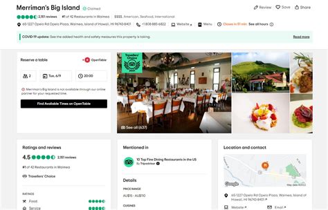 tripadvisor restaurant reviews.